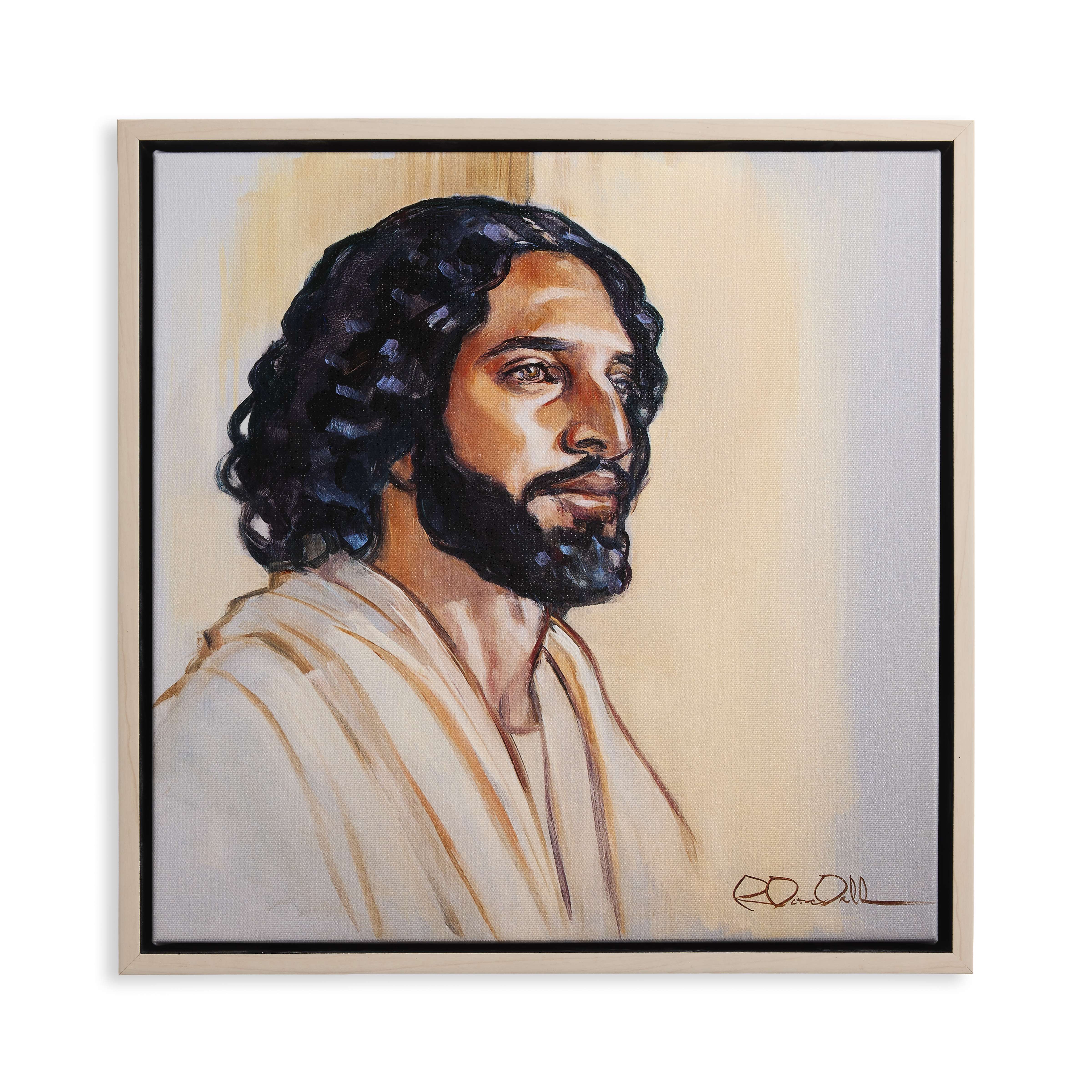 Oil Study of Christ (15x15 Framed Canvas Print), , large image number 0
