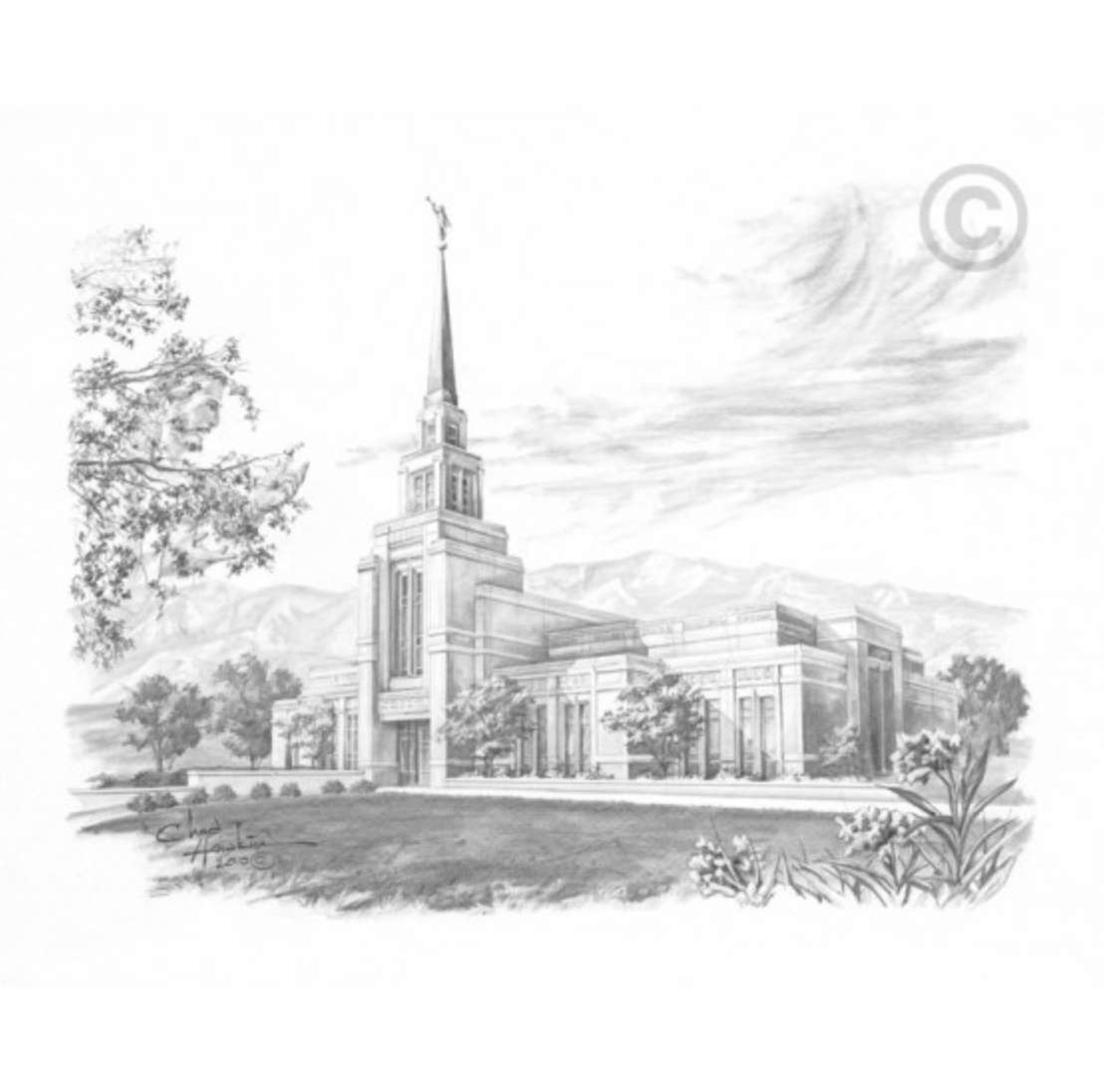Gila Valley Arizona Temple Print, , large image number 0