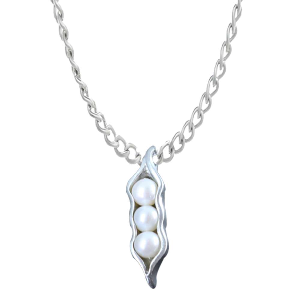 Three Sweet Peas in a Pod Necklace, , large image number 0
