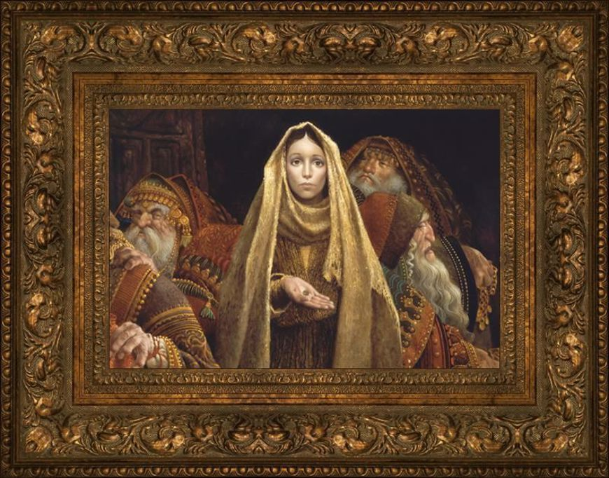 The Widow's Mite (20x26 Framed Art), , large image number 0