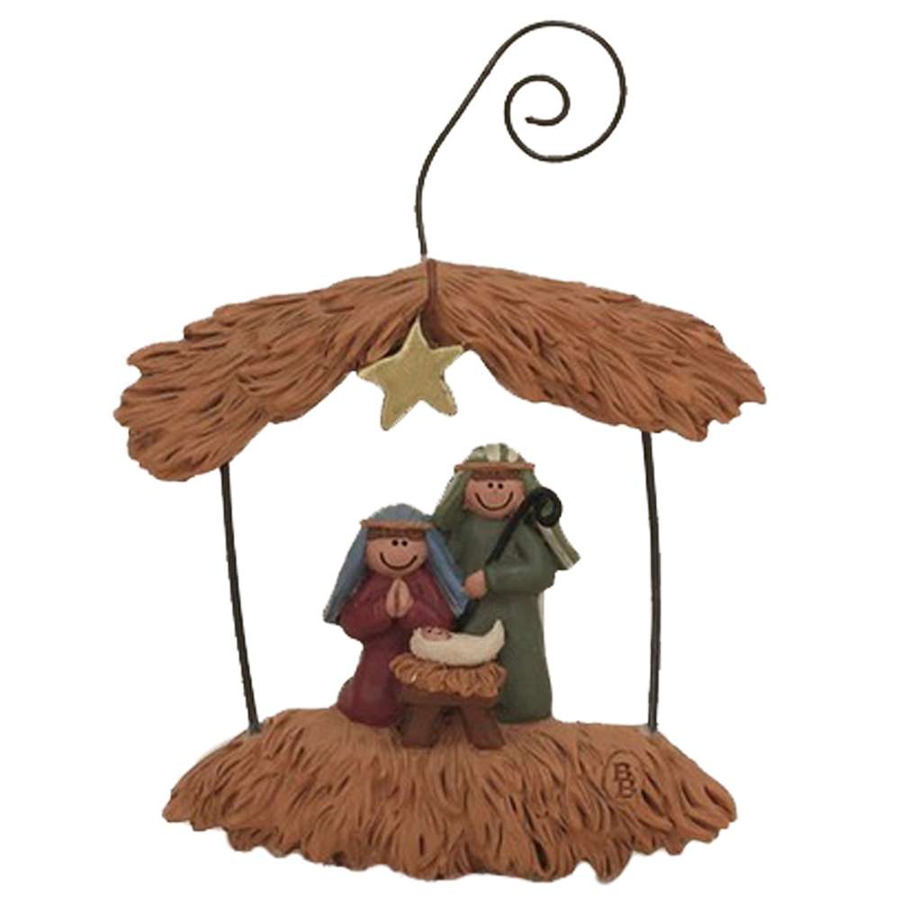 Nativity In the Stable Ornament, , large image number 0