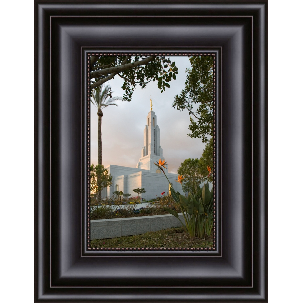 Redlands Temple Flower (10x13 Framed Art)