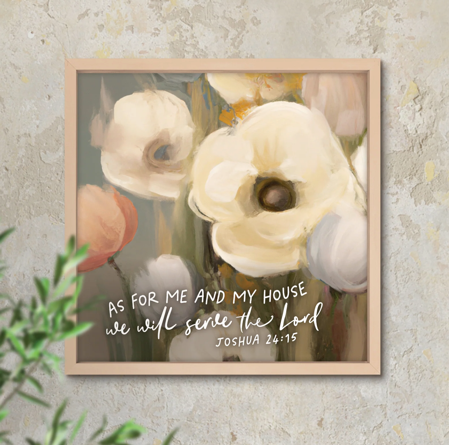 As for Me And My House (21x21 Framed Art)