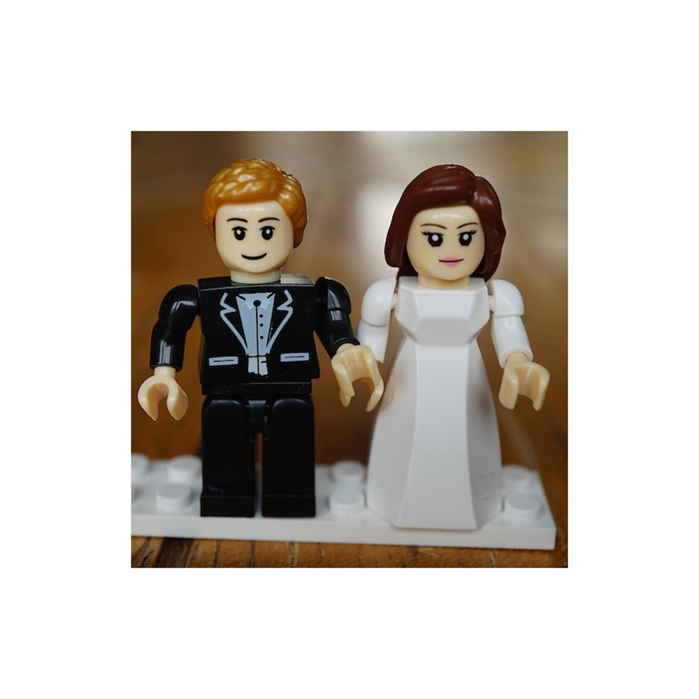 Bride and Groom Set, , large