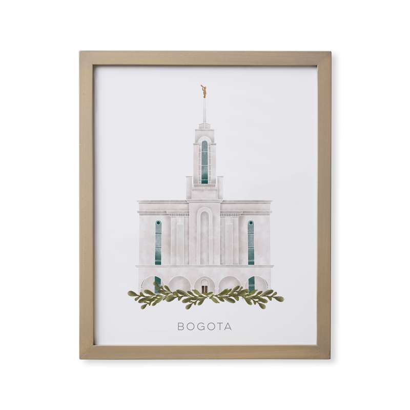 Bogota Colombia Temple (18x22 Framed Paper Print)
