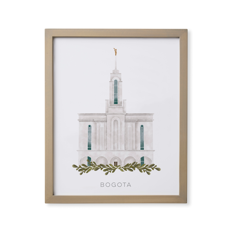 Bogota Colombia Temple (18x22 Framed Paper Print)