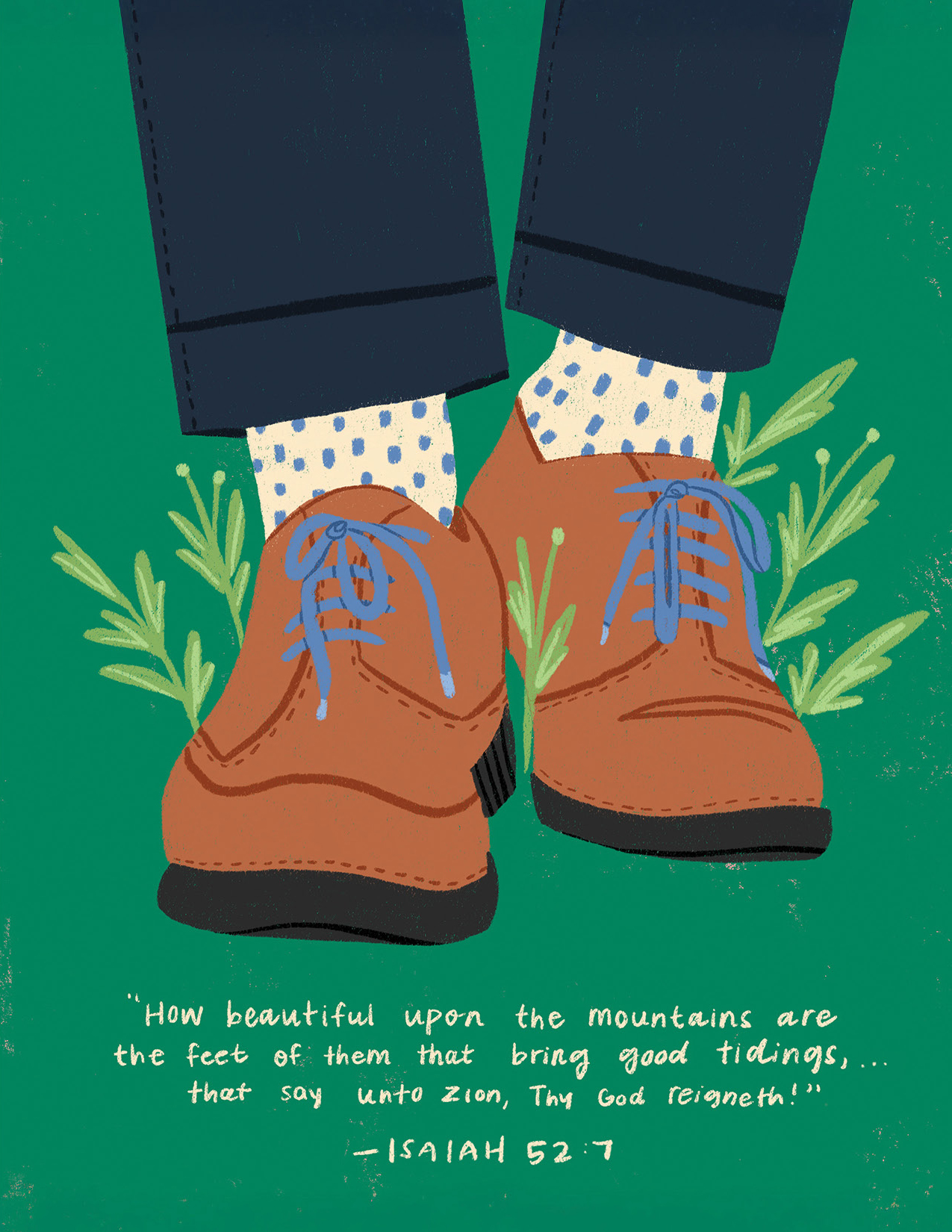 Elder Missionary Shoes Greeting Card