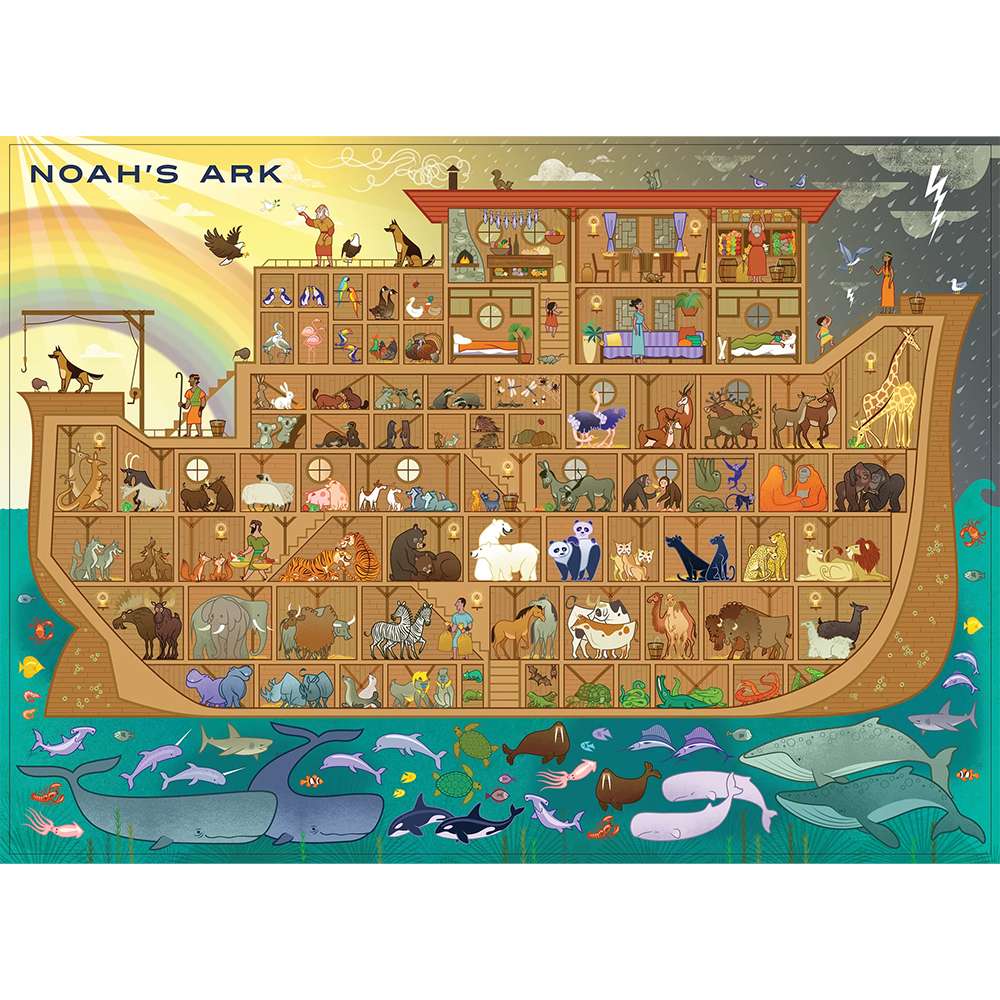 Noah's Ark 100 Piece Puzzle, , large image number 1