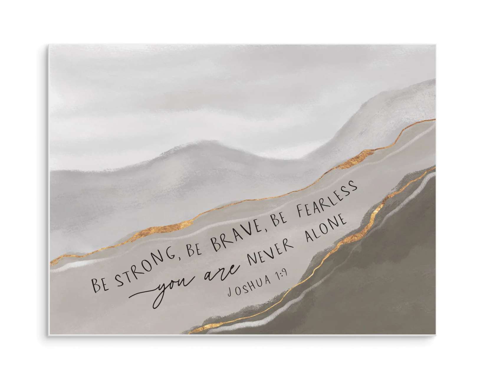 Be Strong (16x12 Canvas Plaque)