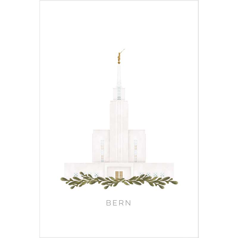 Bern Switzerland Temple (28x34 Framed Paper Print)