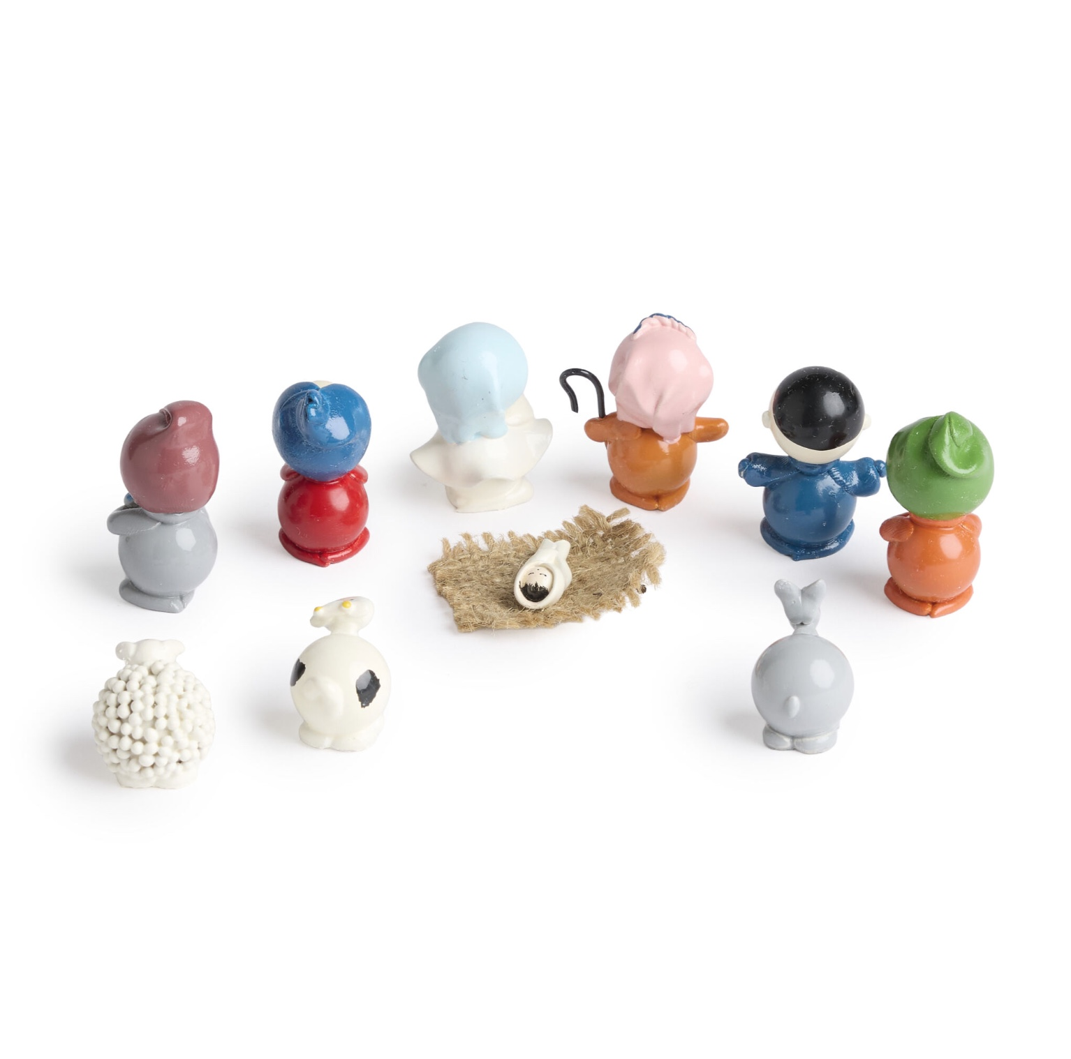 Round Ecuador Marzipan Nativity, , large