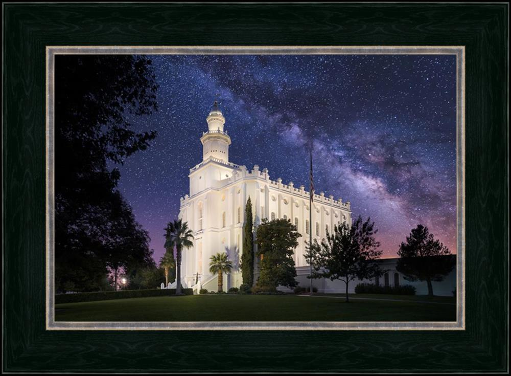 Celestial Temple Series: St. George Temple (25x34 Framed Art)