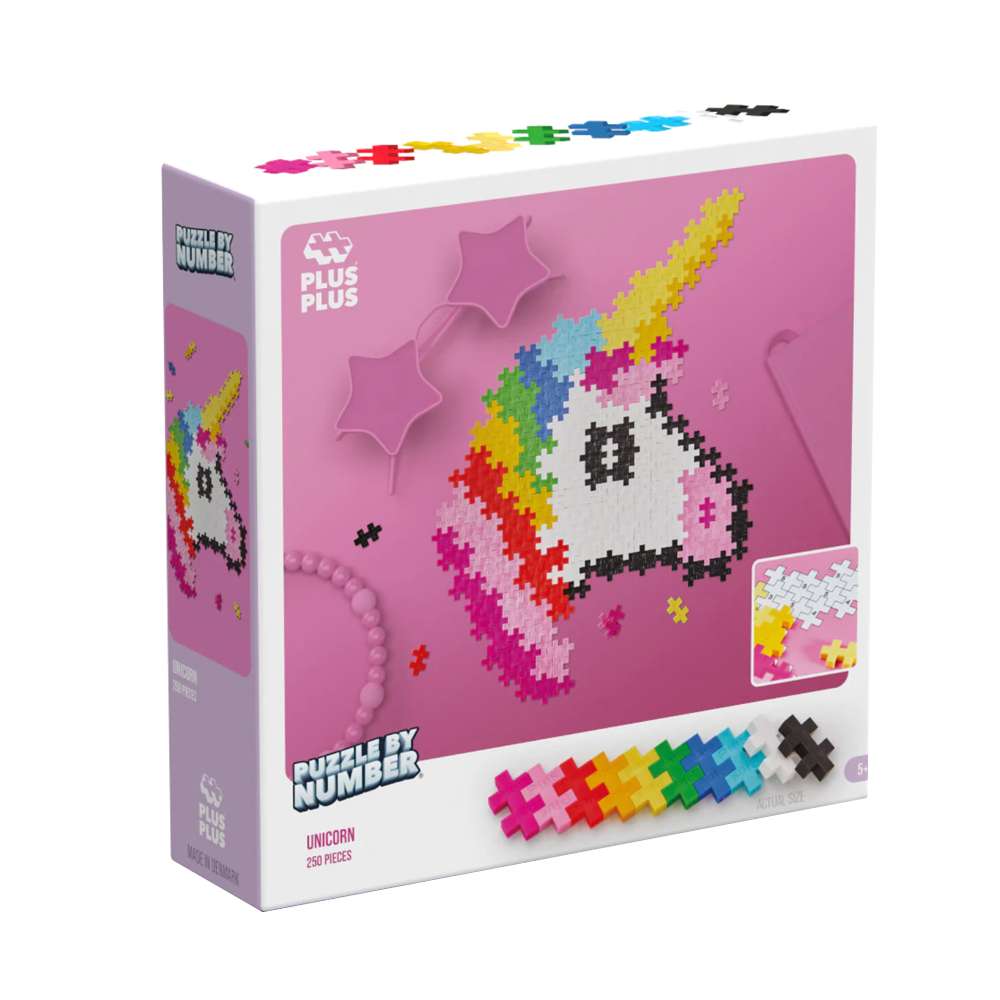 Plus Plus Puzzle by Number Unicorn