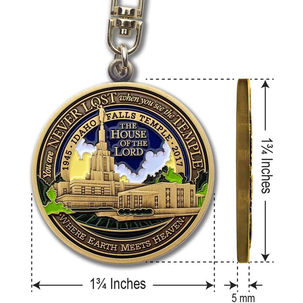 Idaho Falls Idaho Temple Keychain, , large