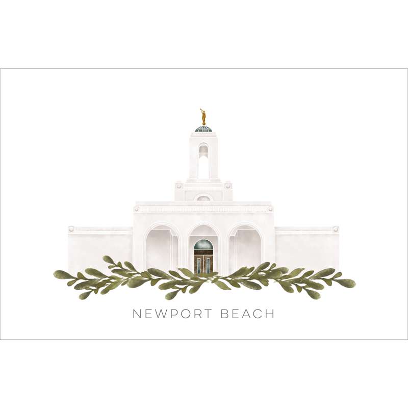 Newport Beach California Temple (28x34 Framed Paper Print), , large image number 2