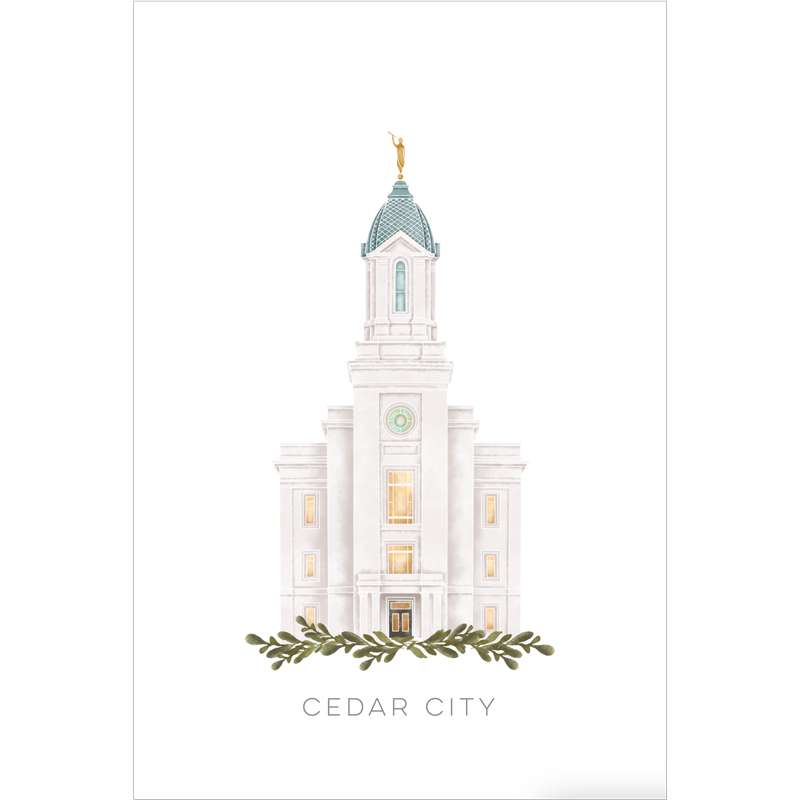 Cedar City Utah Temple (28x34 Framed Paper Print), , large image number 2