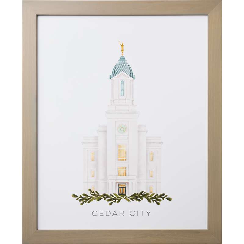 Cedar City Utah Temple (28x34 Framed Paper Print), , large image number 3