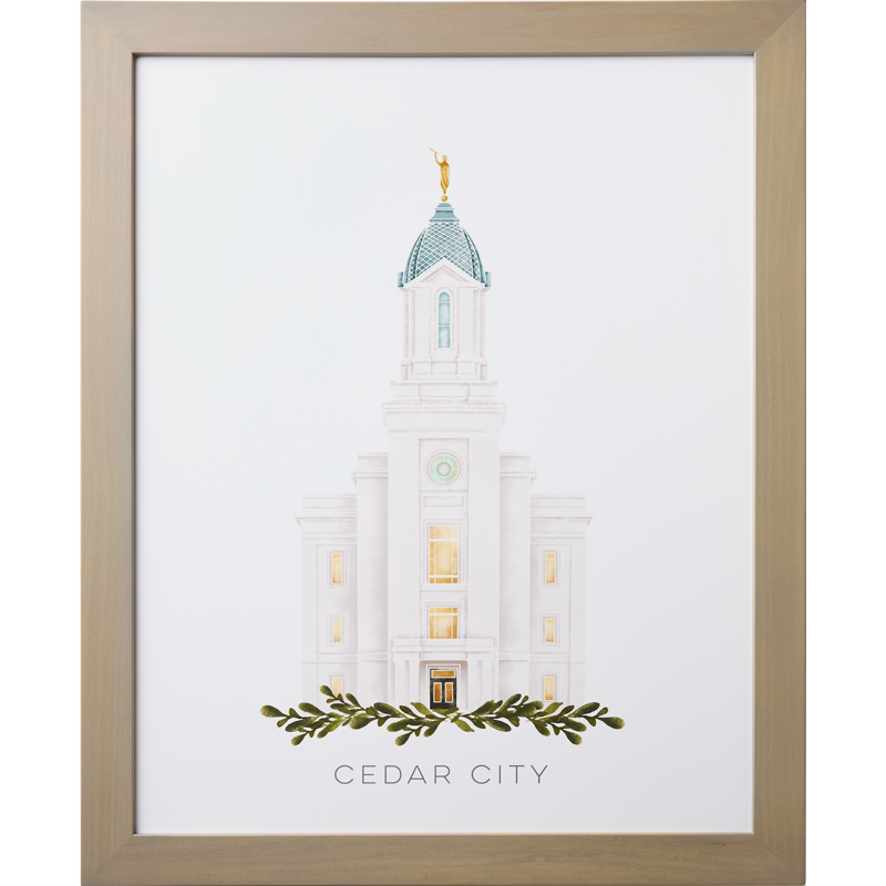 Cedar City Utah Temple (28x34 Framed Paper Print), , large image number 3