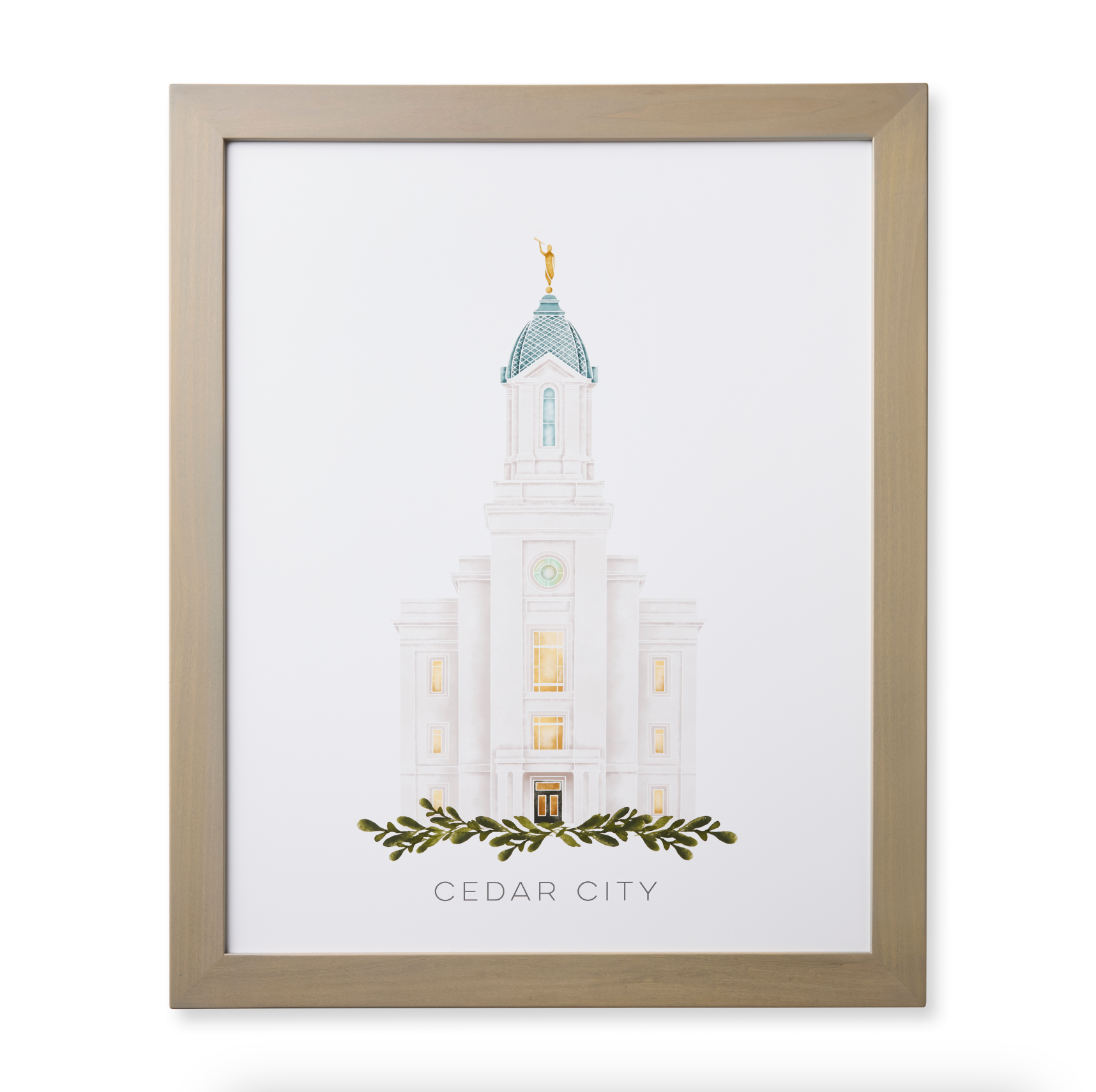 Cedar City Utah Temple (28x34 Framed Paper Print), , large image number 0