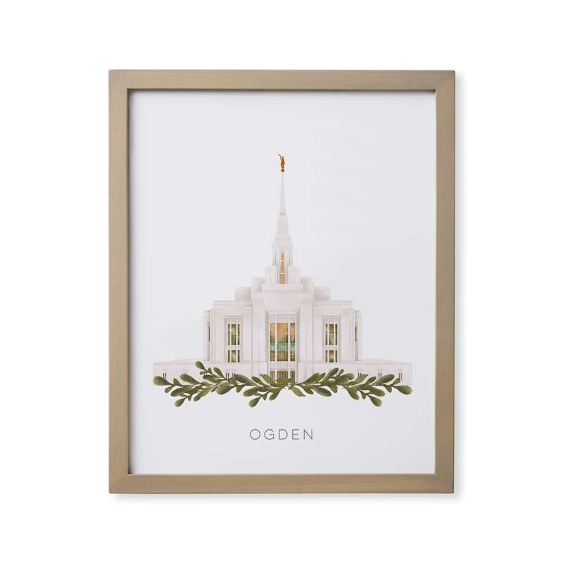 Ogden Utah Temple (18x22 Framed Paper Print), , large image number 0