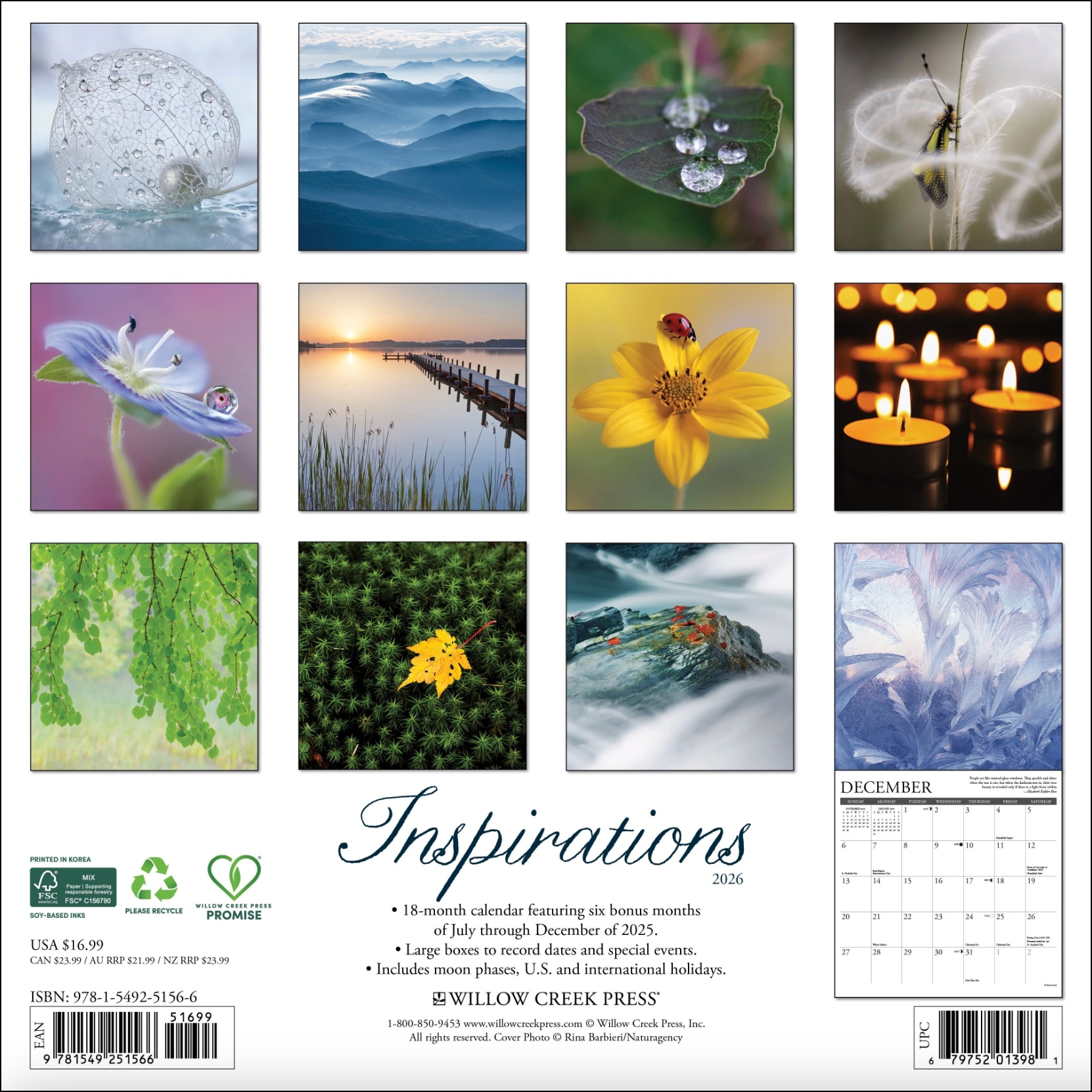 2026 Inspirations Wall Calendar, , large image number 2