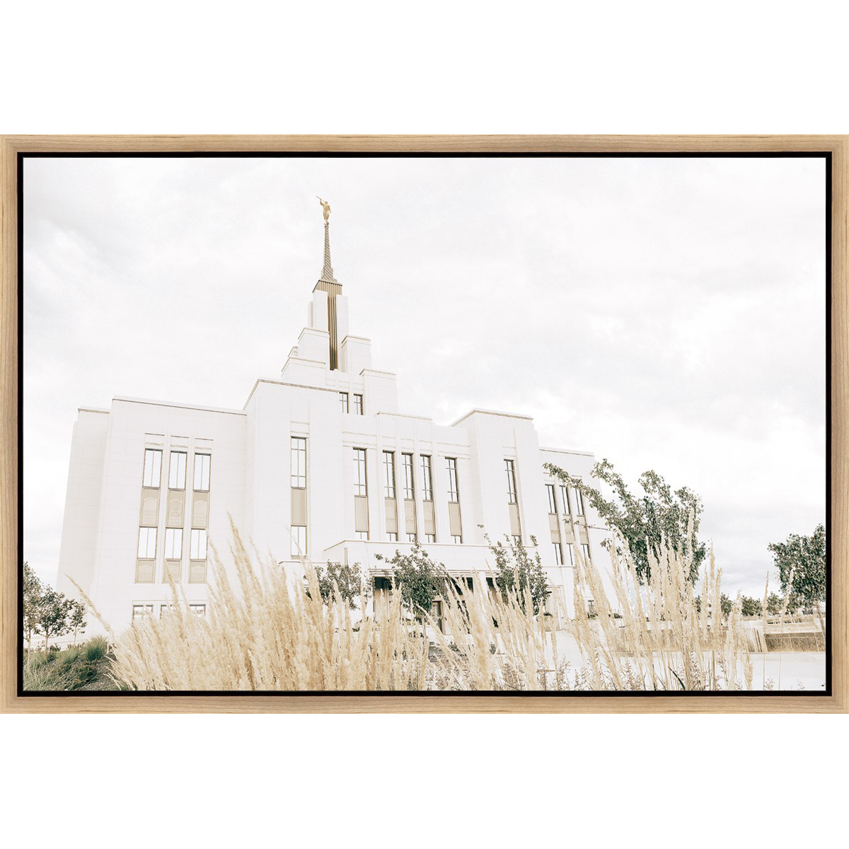 Sweet is the Work, Saratoga Springs Temple (31.5x21.5 Framed Canvas)