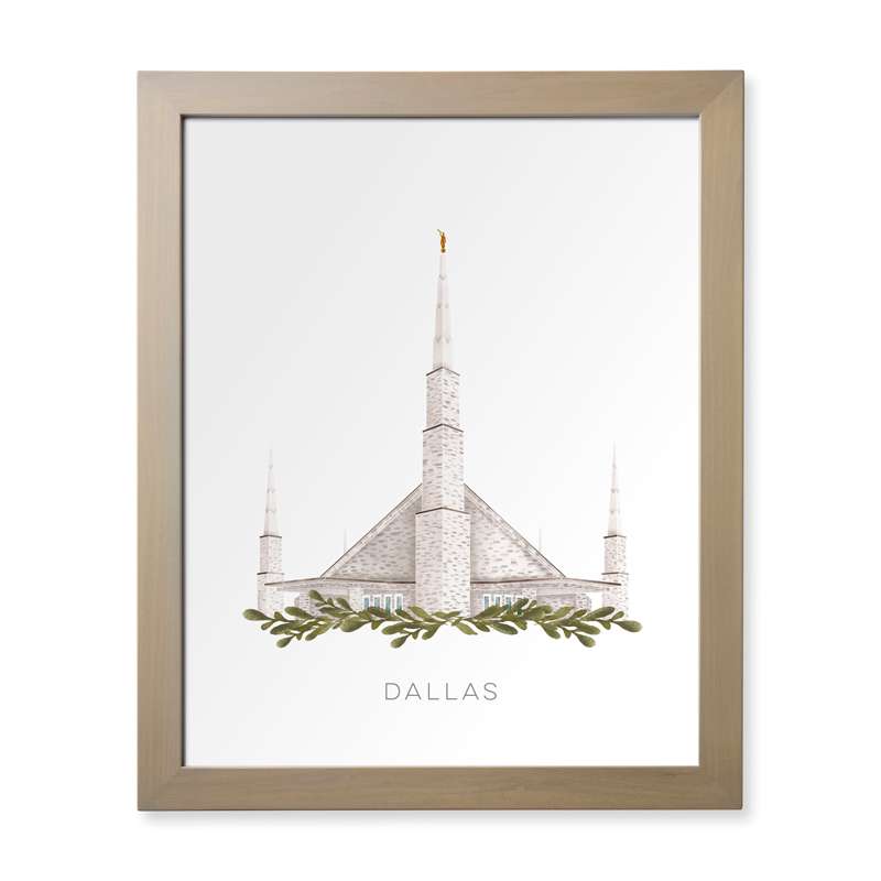 Dallas Texas Temple (28x34 Framed Paper Print), , large image number 0