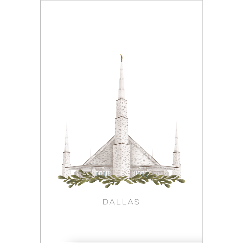 Dallas Texas Temple (28x34 Framed Paper Print), , large image number 2