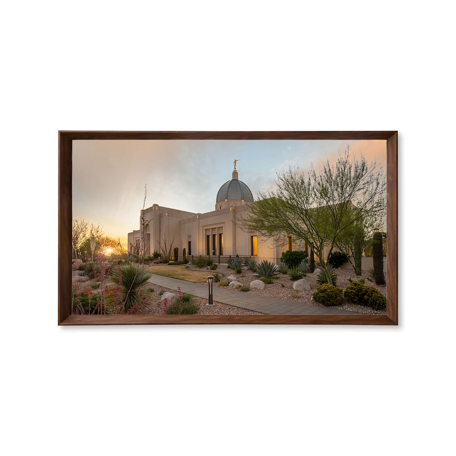 Tucson Arizona Temple, Fire of the Covenant Series (25x43 Framed Canvas Print), , large image number 0