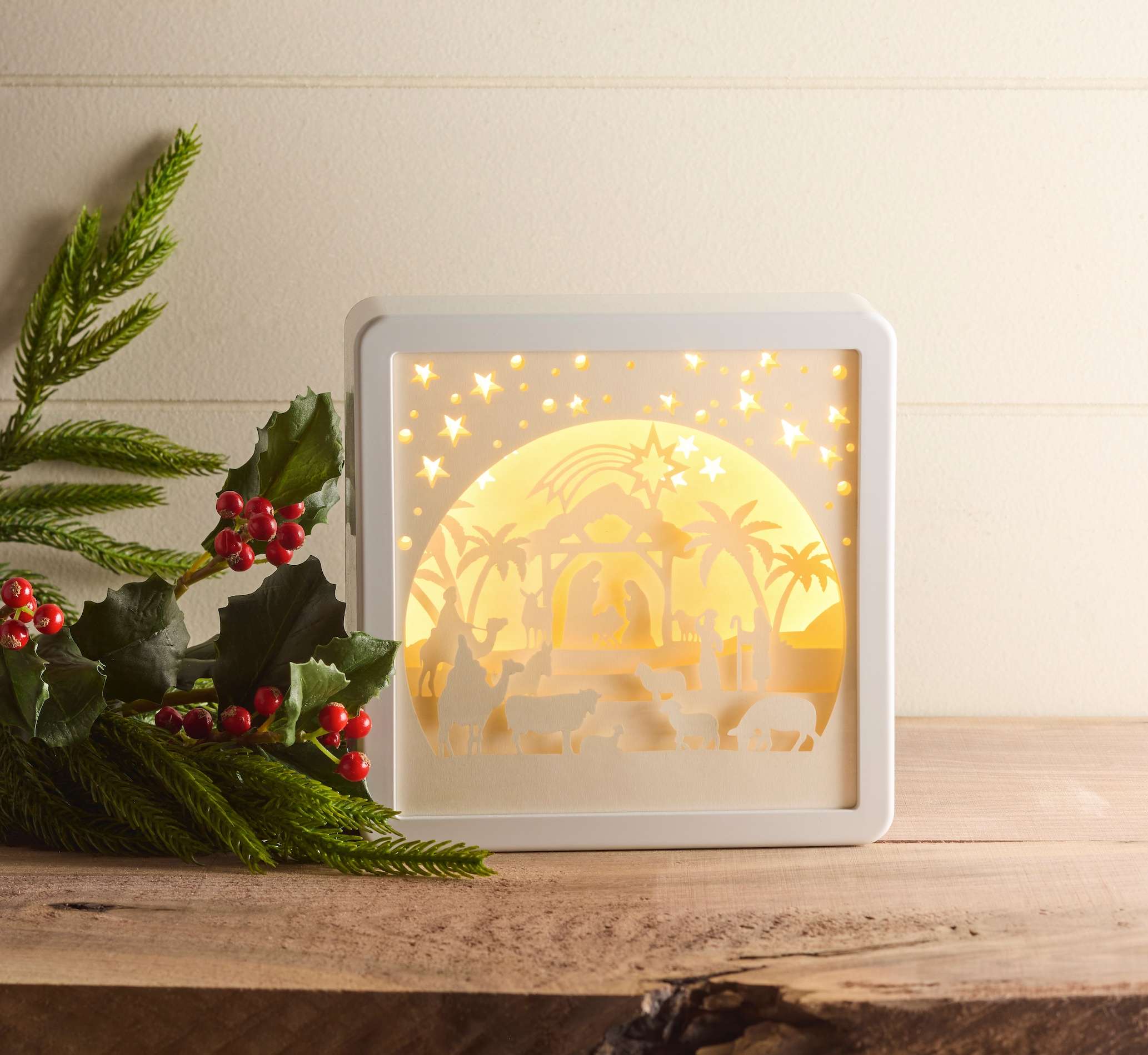 Light-up Papercut Silhouette Nativity, , large image number 4