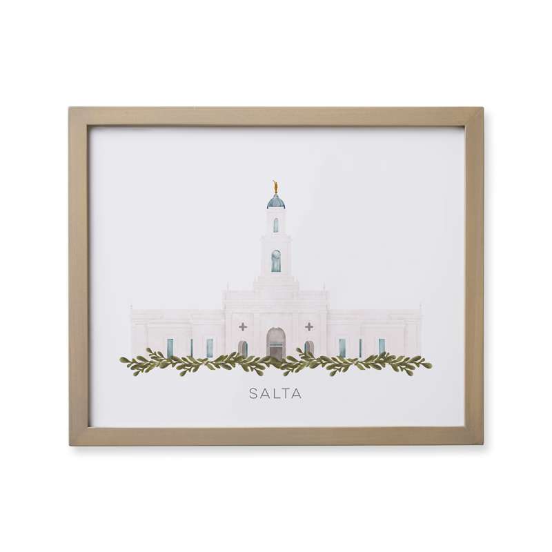 Salta Argentina Temple (18x22 Framed Paper Print)
