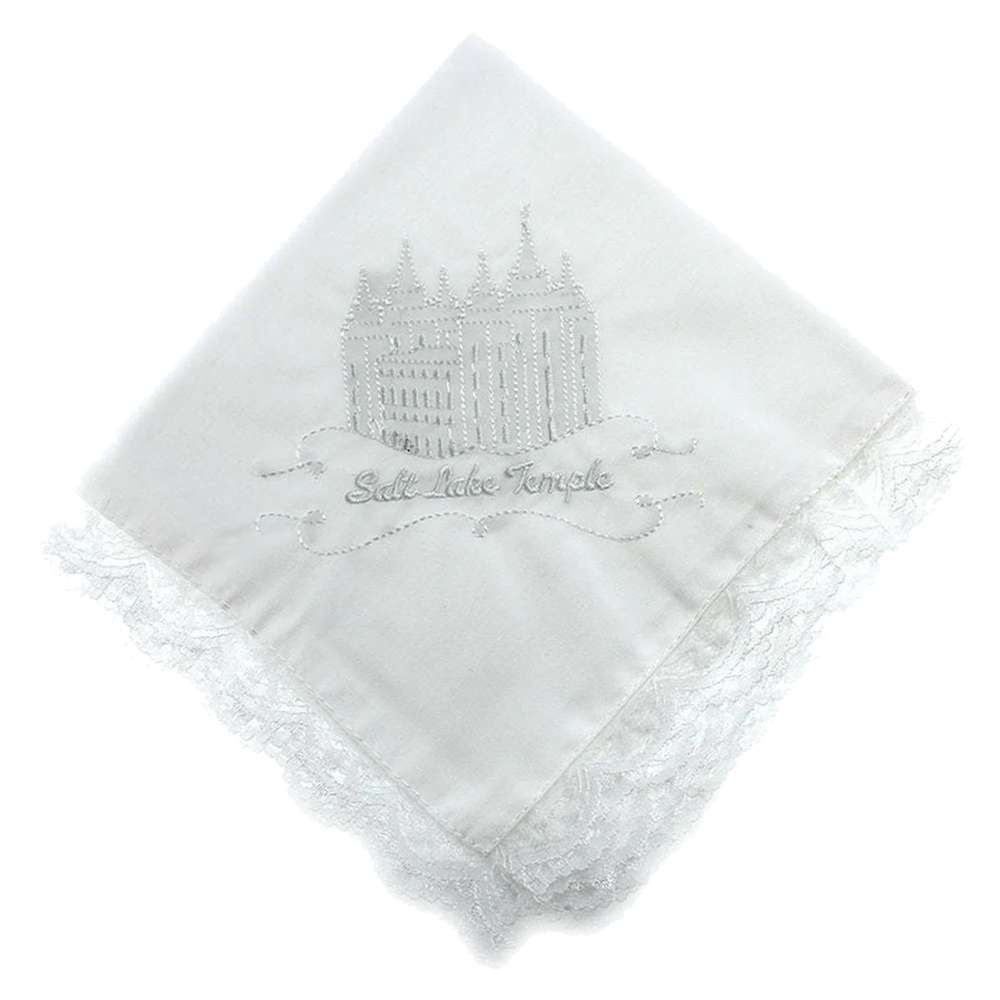 Salt Lake Temple Handkerchief - Lace