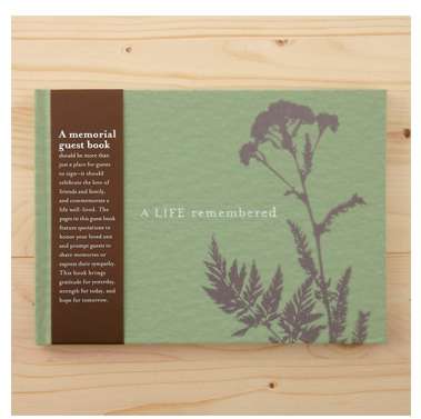 A Life Remembered Funeral Guest Book