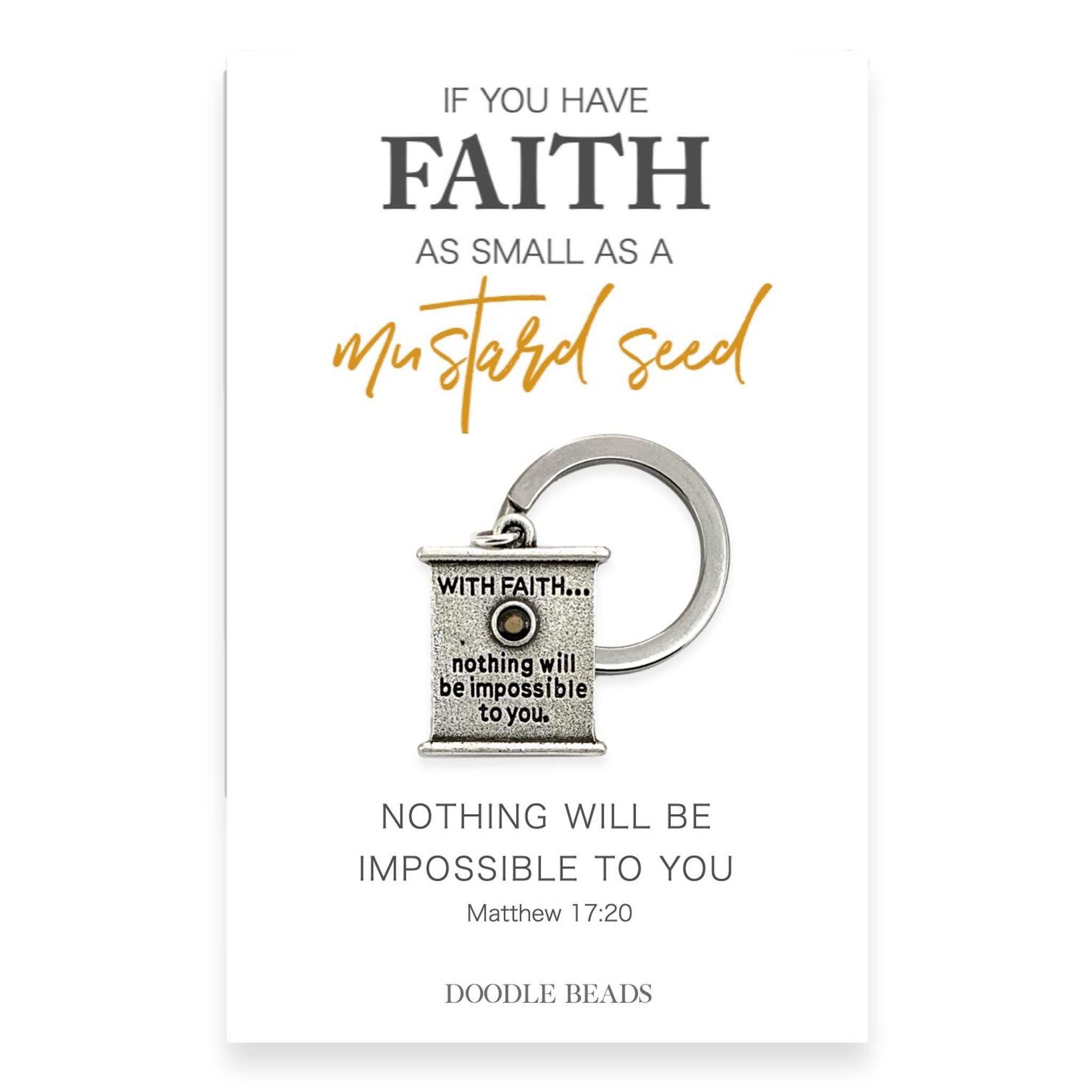 Mustard Seed Key Ring