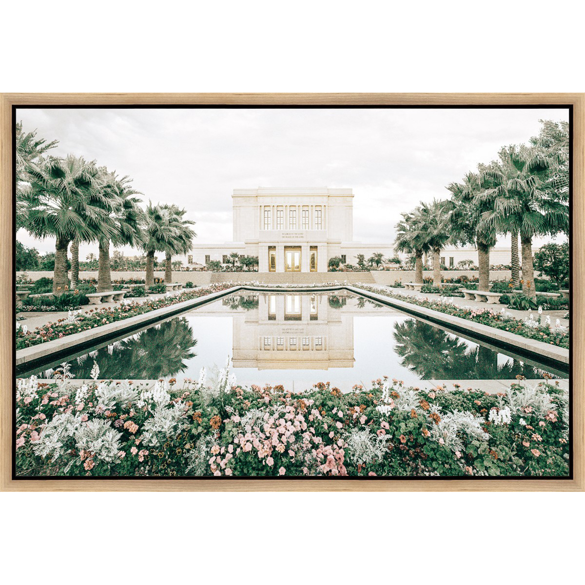 Sweet is the Work, Mesa Temple (31.5x21.5 Framed Canvas)