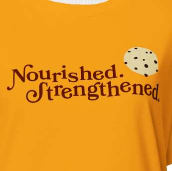 Nourished. Strengthened. Cookie Women's T-Shirt, , large