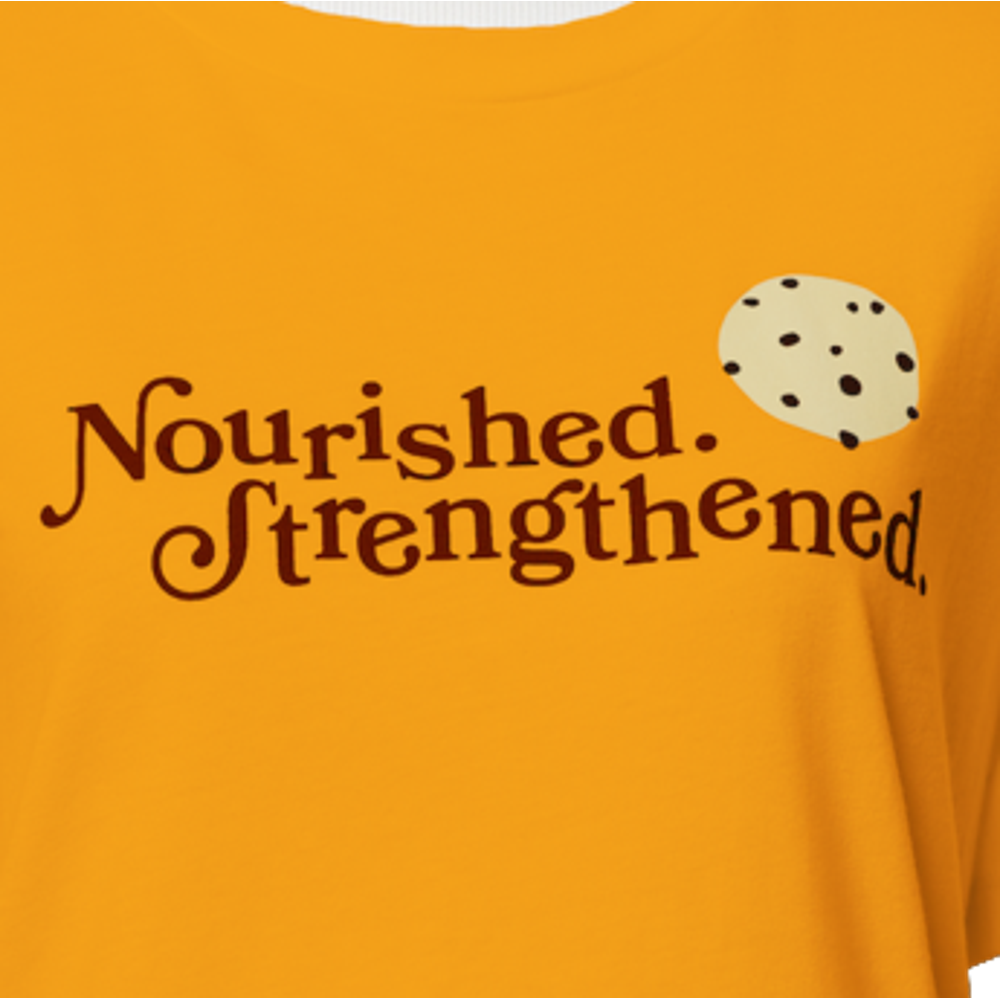 Nourished. Strengthened. Cookie Women's T-Shirt, , large