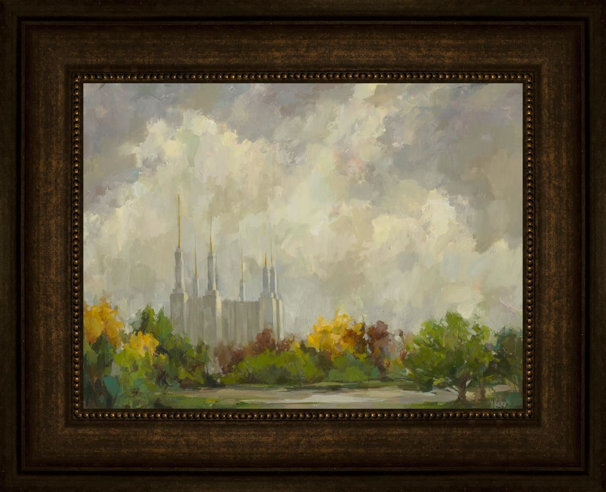 Washington, D. C. Temple (16x25 Framed  Print)