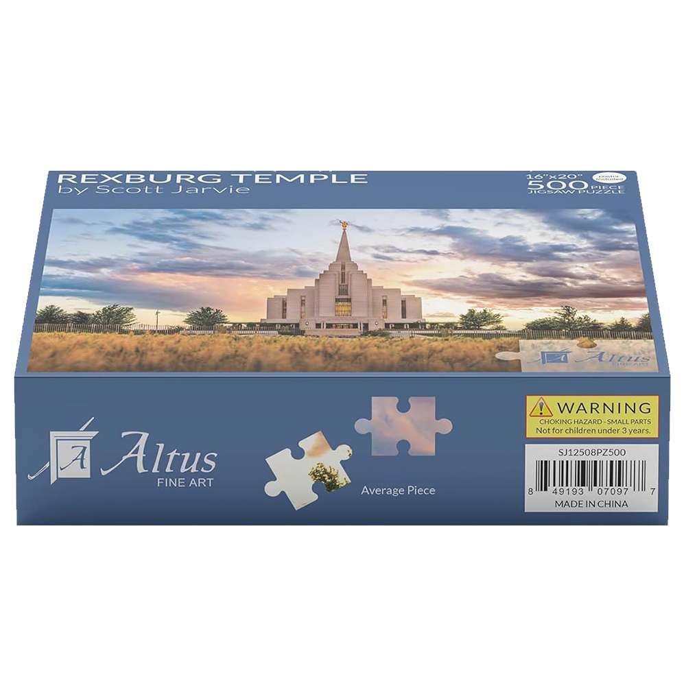Rexburg Idaho Temple 500 Piece Puzzle, , large image number 2