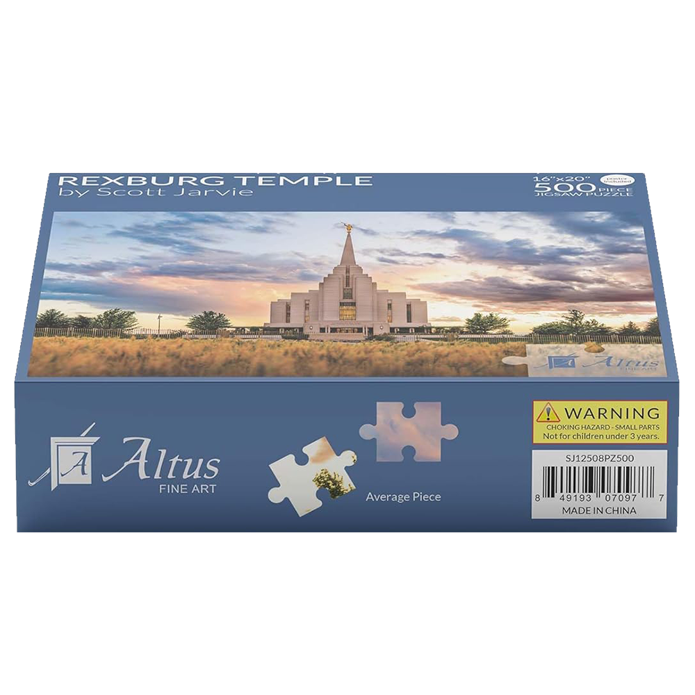 Rexburg Idaho Temple 500 Piece Puzzle, , large image number 2
