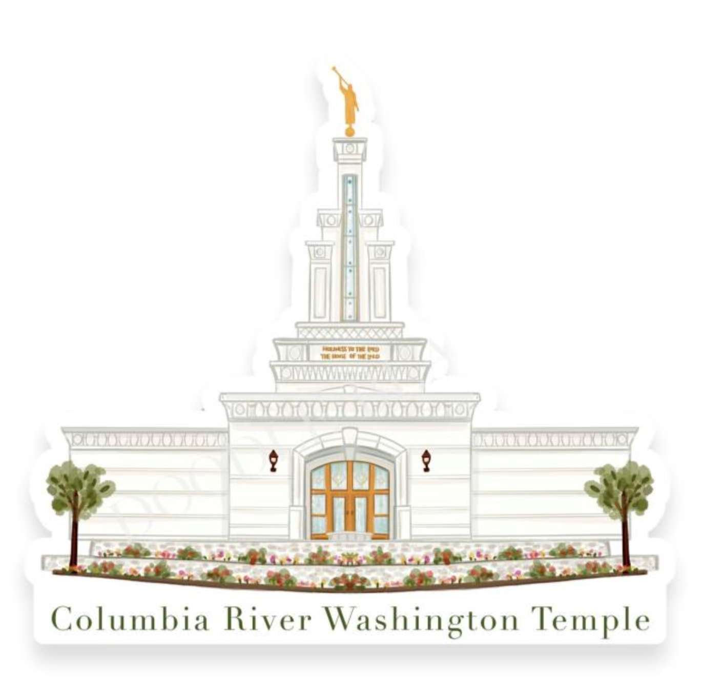 Columbia River Washington Temple Sticker