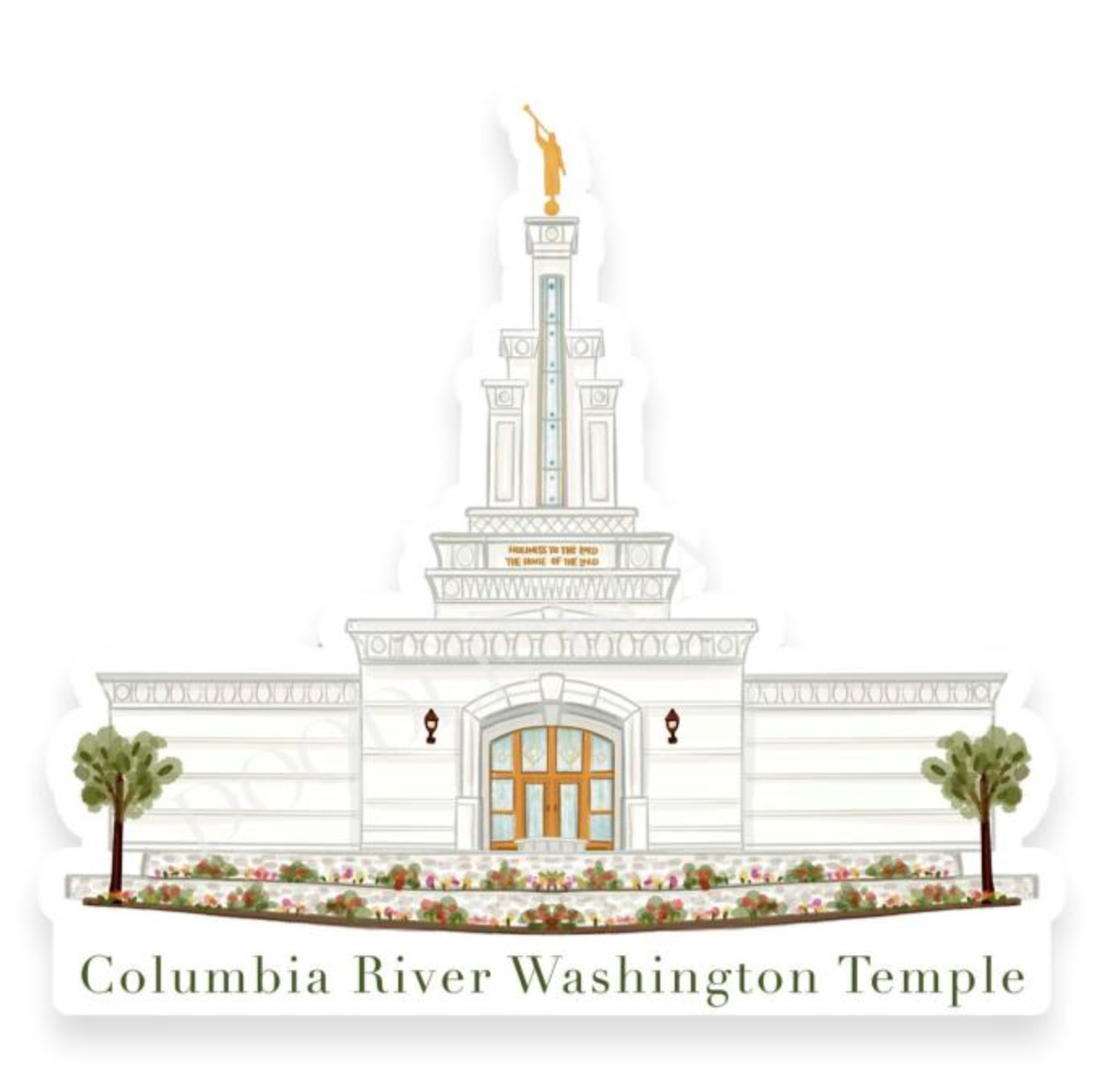 Columbia River Washington Temple Sticker