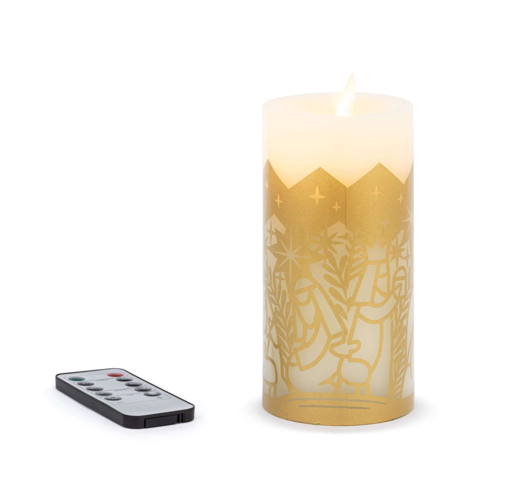 Flameless LED Nativity Pillar Candle, , large image number 2