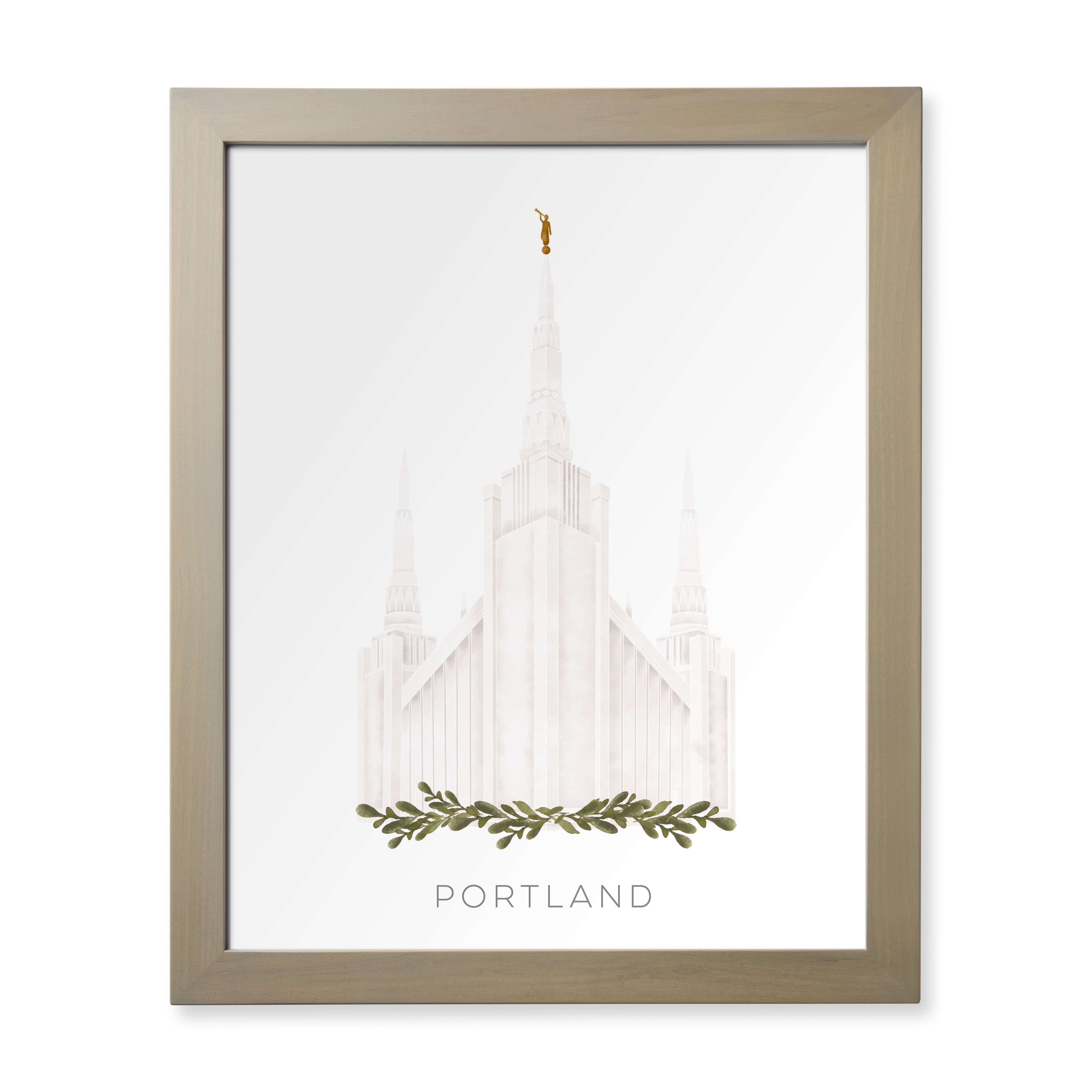 Portland Oregon Temple (28x34 Framed Paper Print), , large image number 0