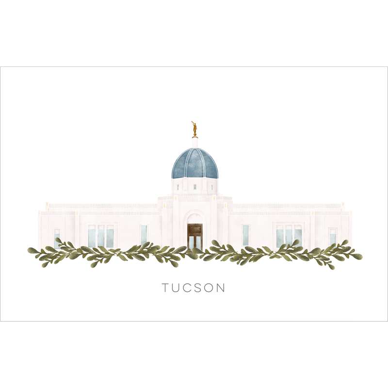 Tucson Arizona Temple (28x34 Framed Paper Print), , large image number 2