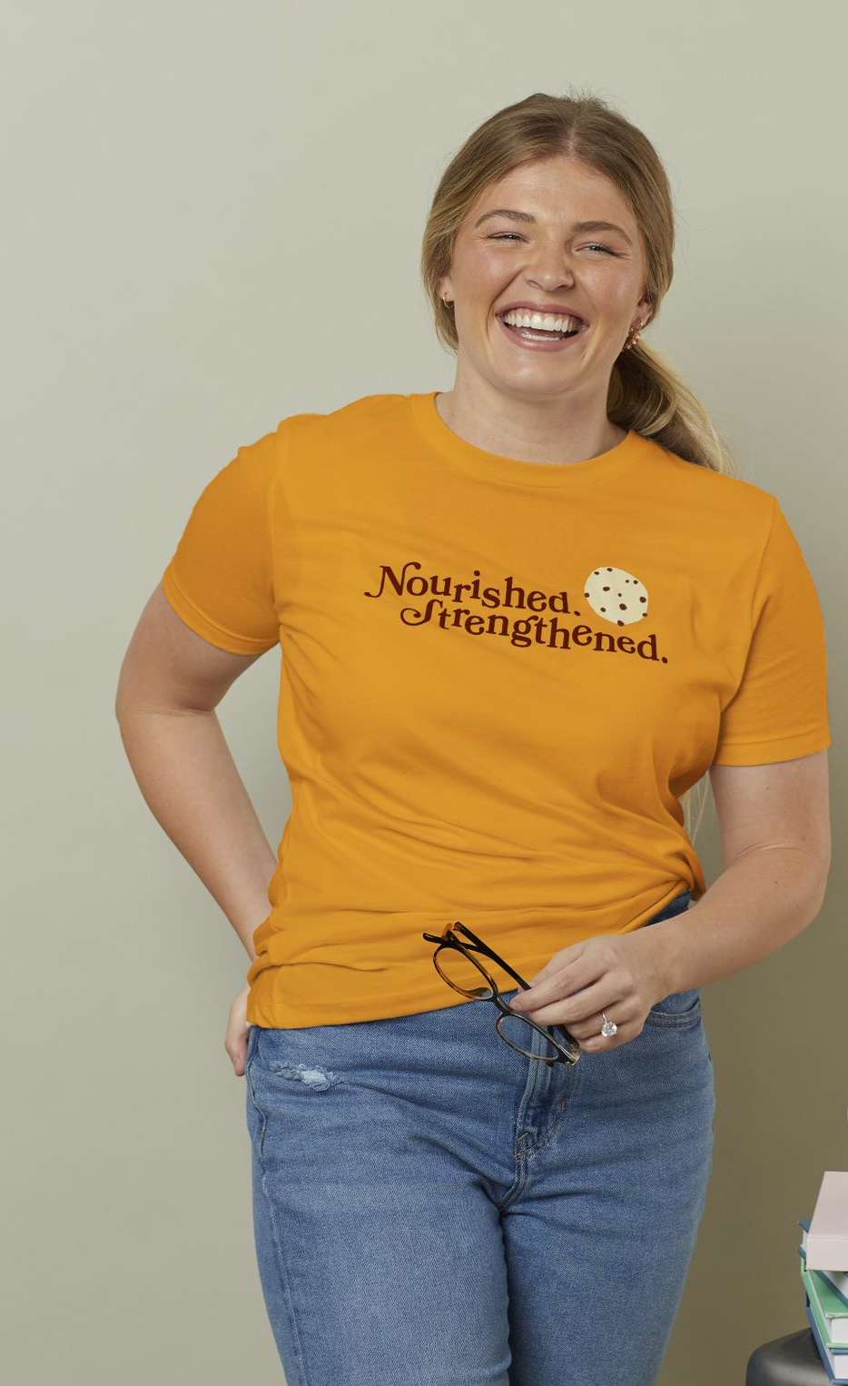 Nourished. Strengthened. Cookie Women's T-Shirt, , large image number 4