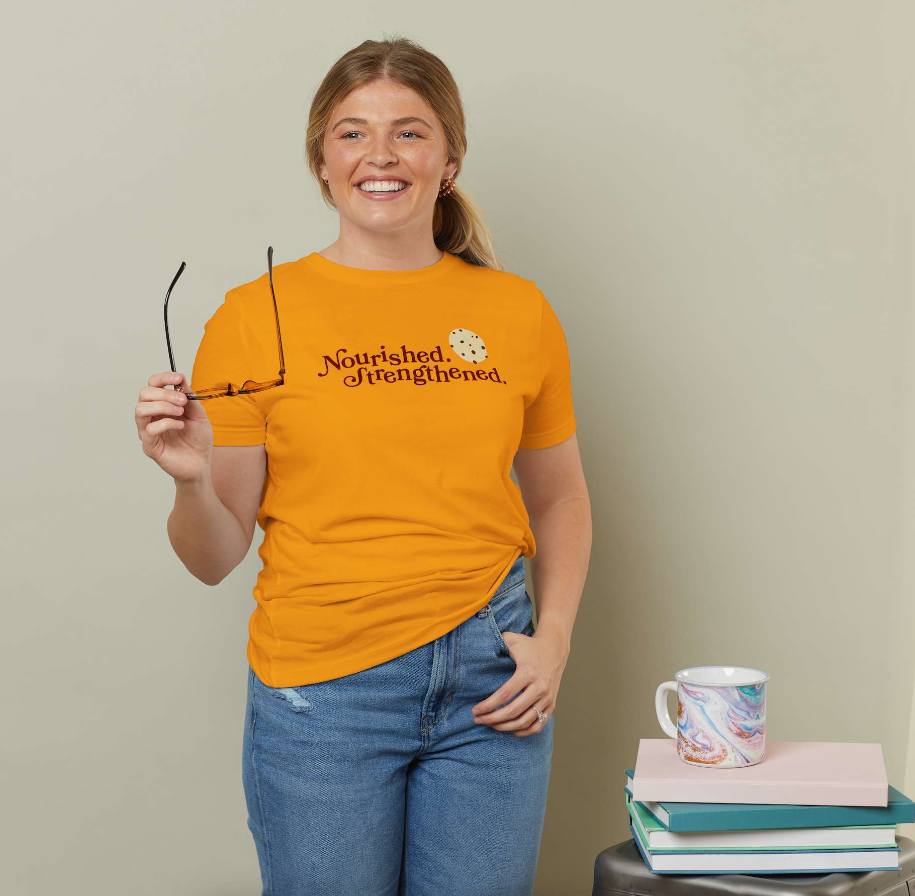 Nourished. Strengthened. Cookie Women's T-Shirt, , large image number 3