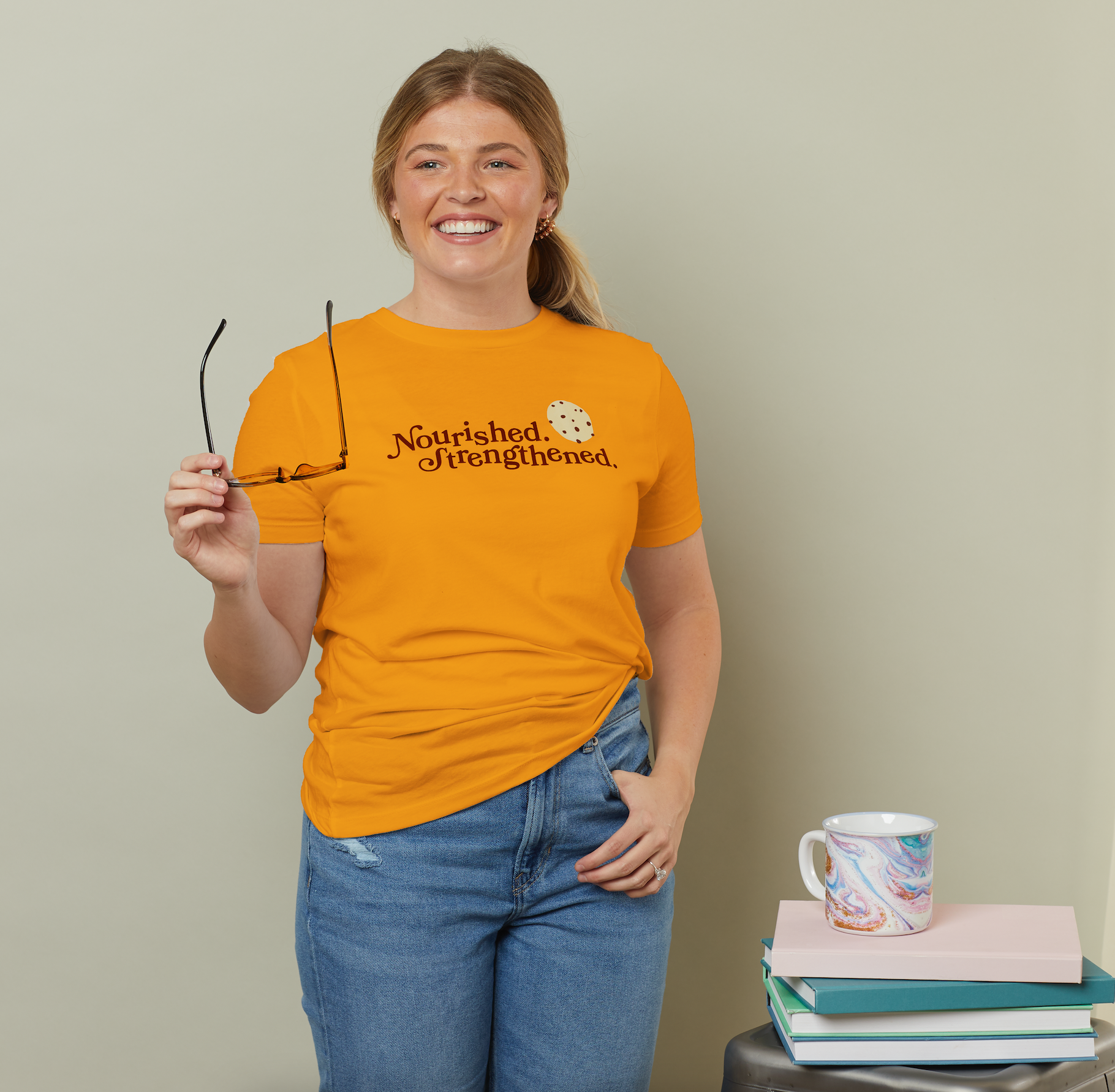 Nourished. Strengthened. Cookie Women's T-Shirt, , large image number 3