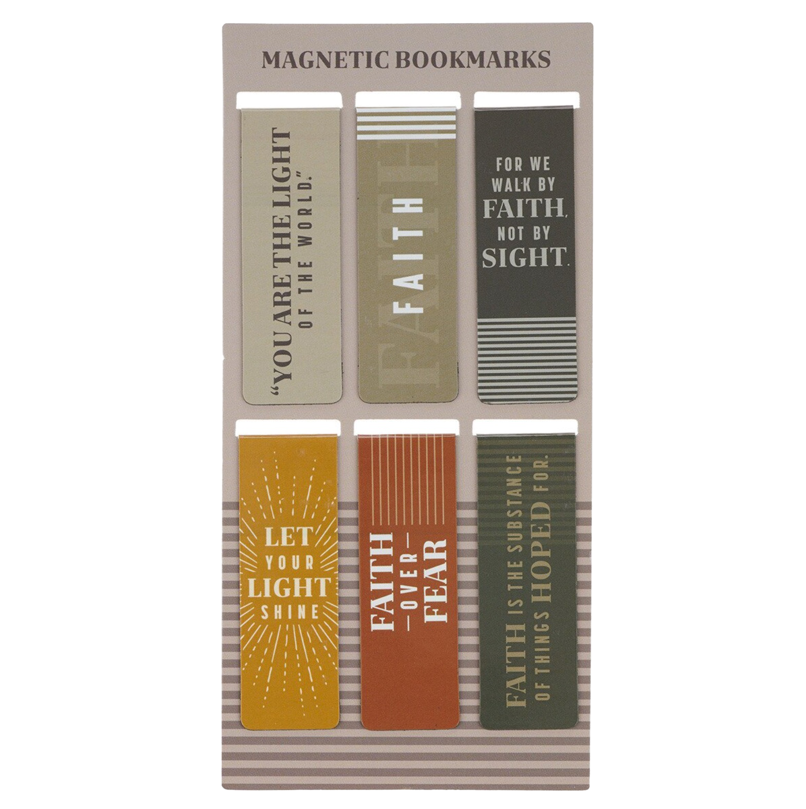 Faith Over Fear Magnetic Bookmark Set