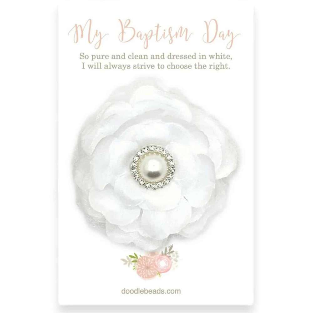 Whitney Baptism Hair Clip, , large image number 0